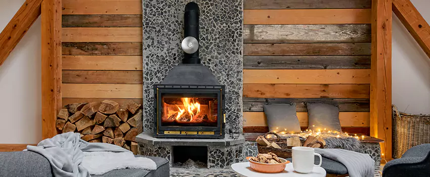 Thelin Hearth Products Direct Vent Gas Stove Fireplace Inspection in Lenoir, North Carolina